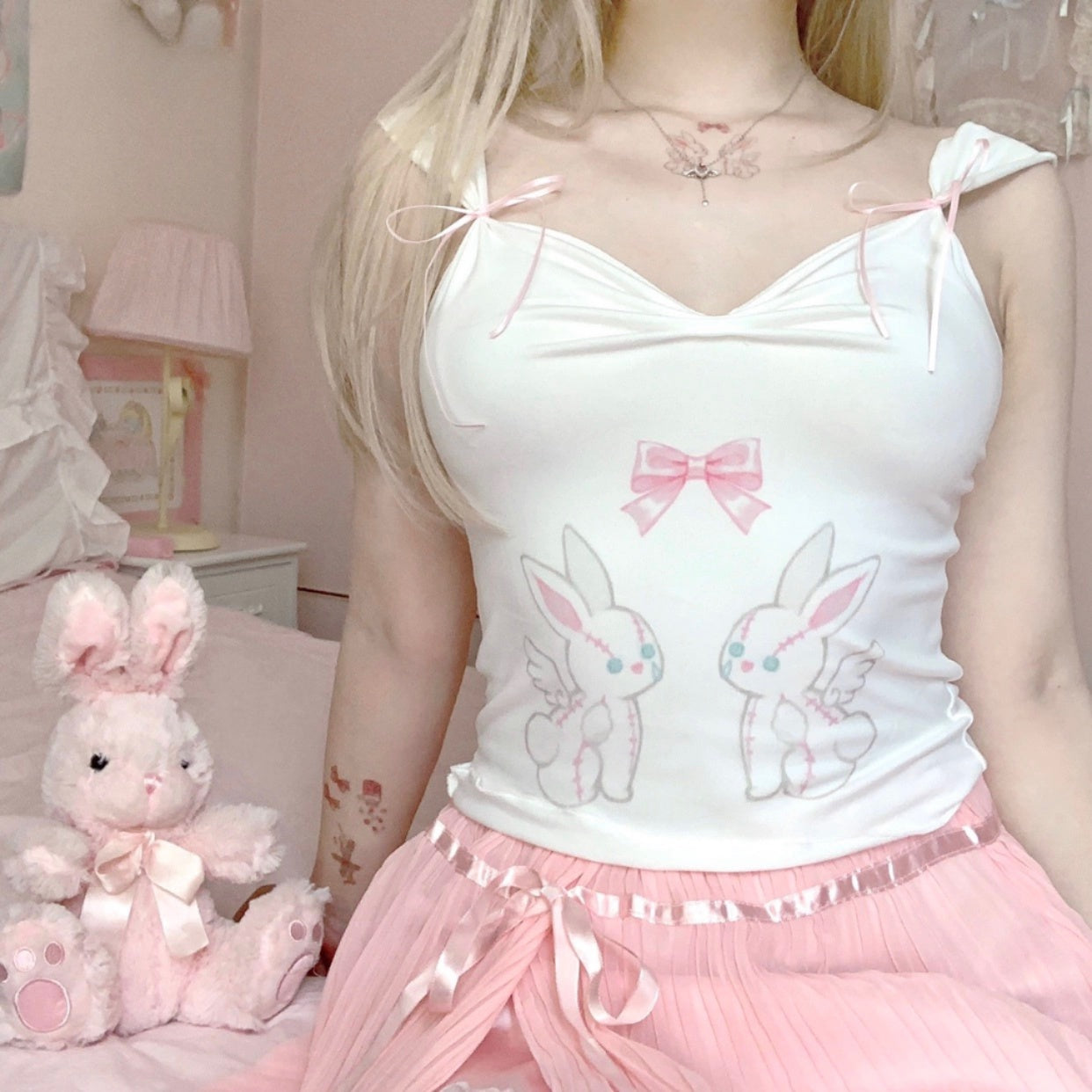 ♡ Camicetta con fiocco da coniglio ♡