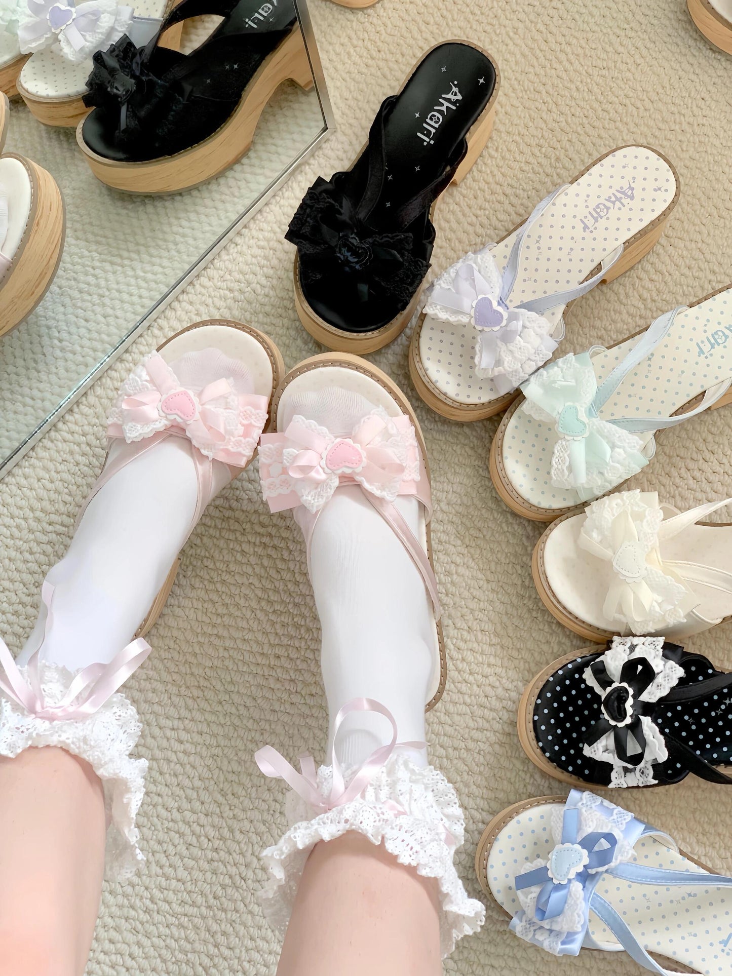 ♡ Showa Girls ♡ - Geta Sandals