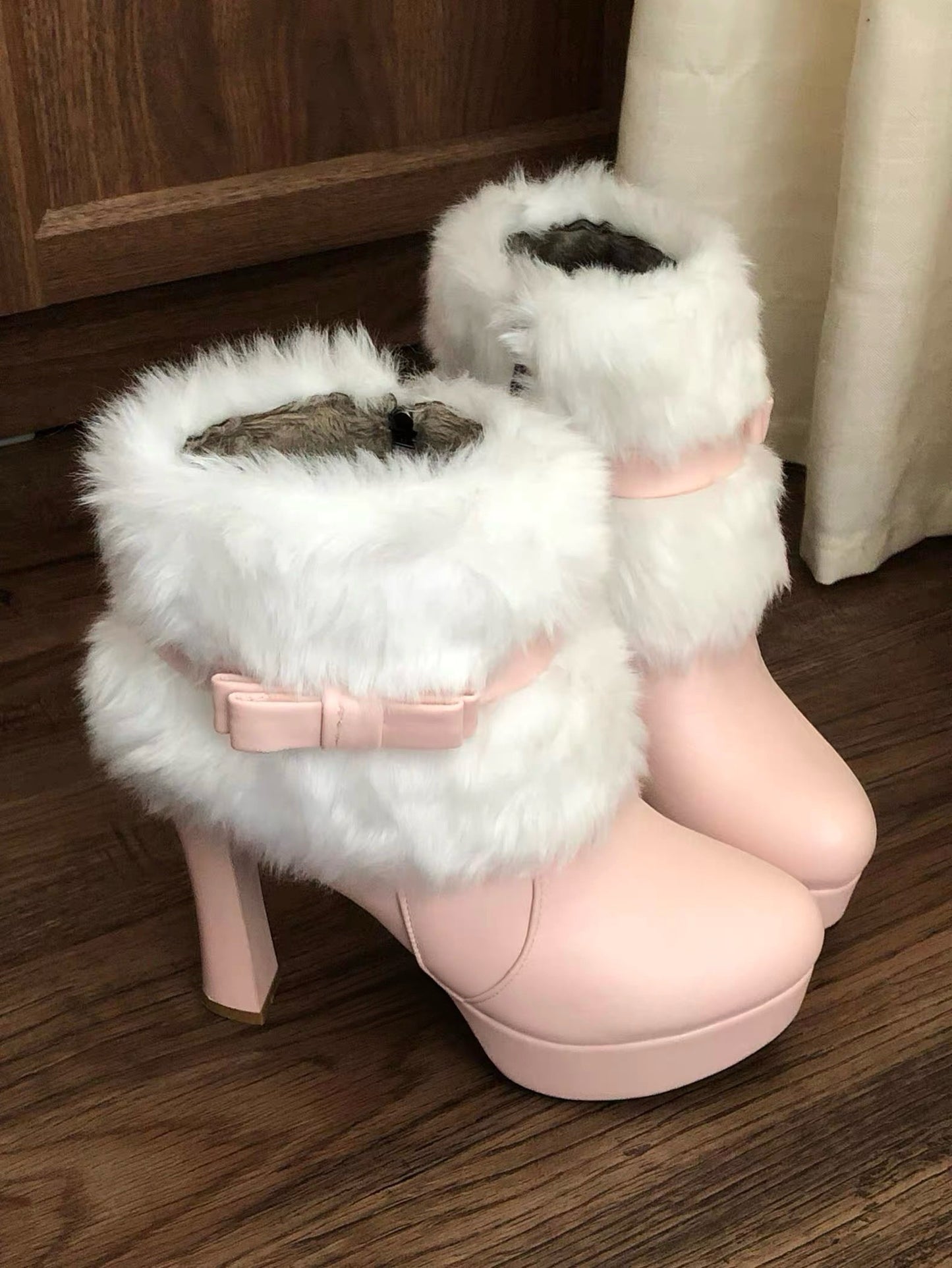 ♡ Milky Puff ♡ – Cozy Princess Boots