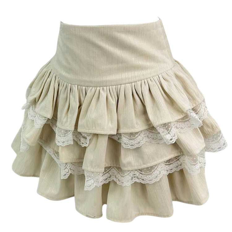 Gonna in pizzo arricciato Ballerina Core