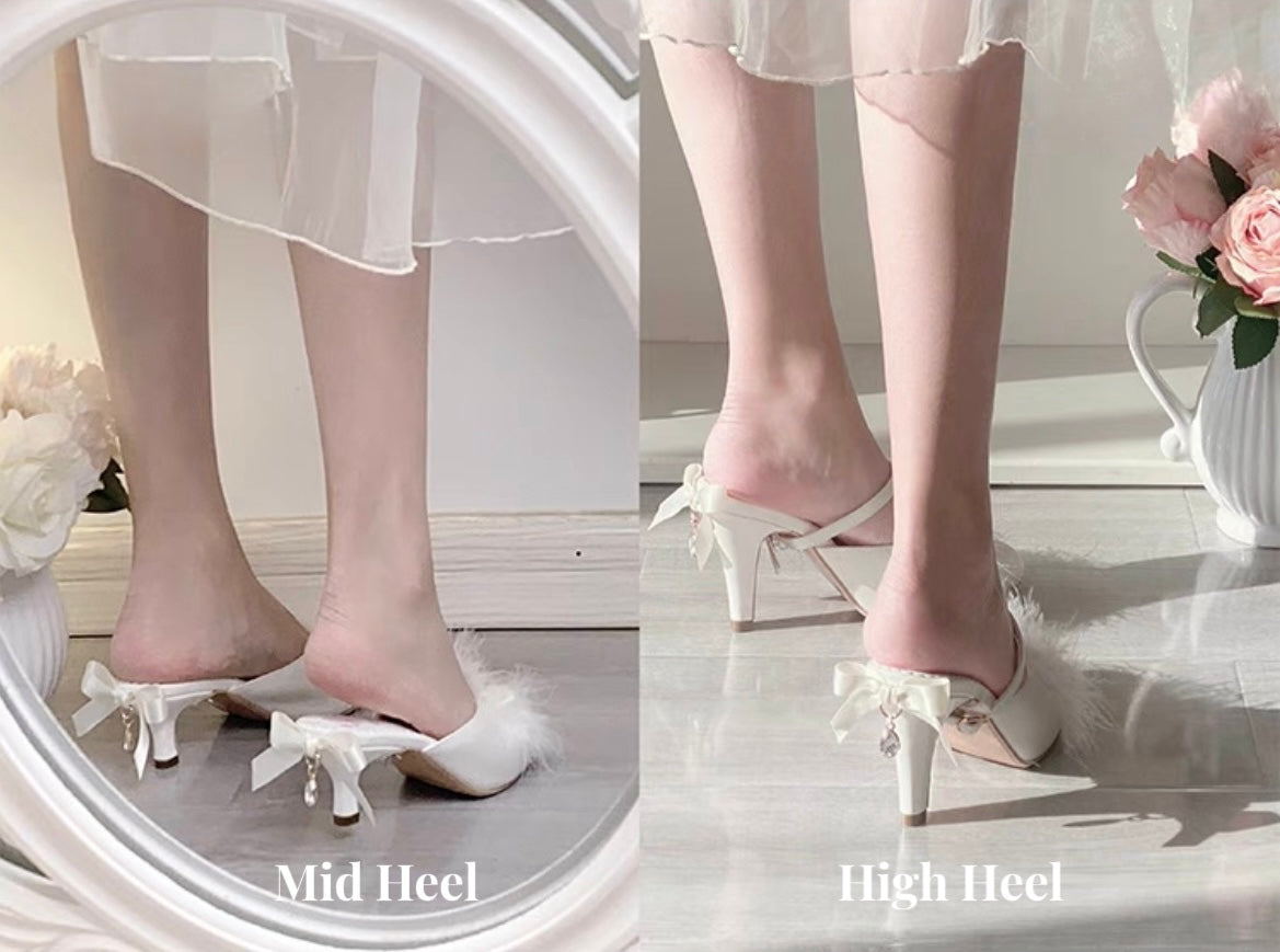 ♡ Swan Lake ♡ - Feather Mule