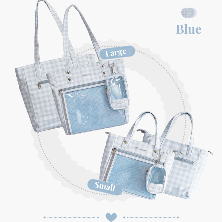 ♡ Borsa tote scozzese ♡