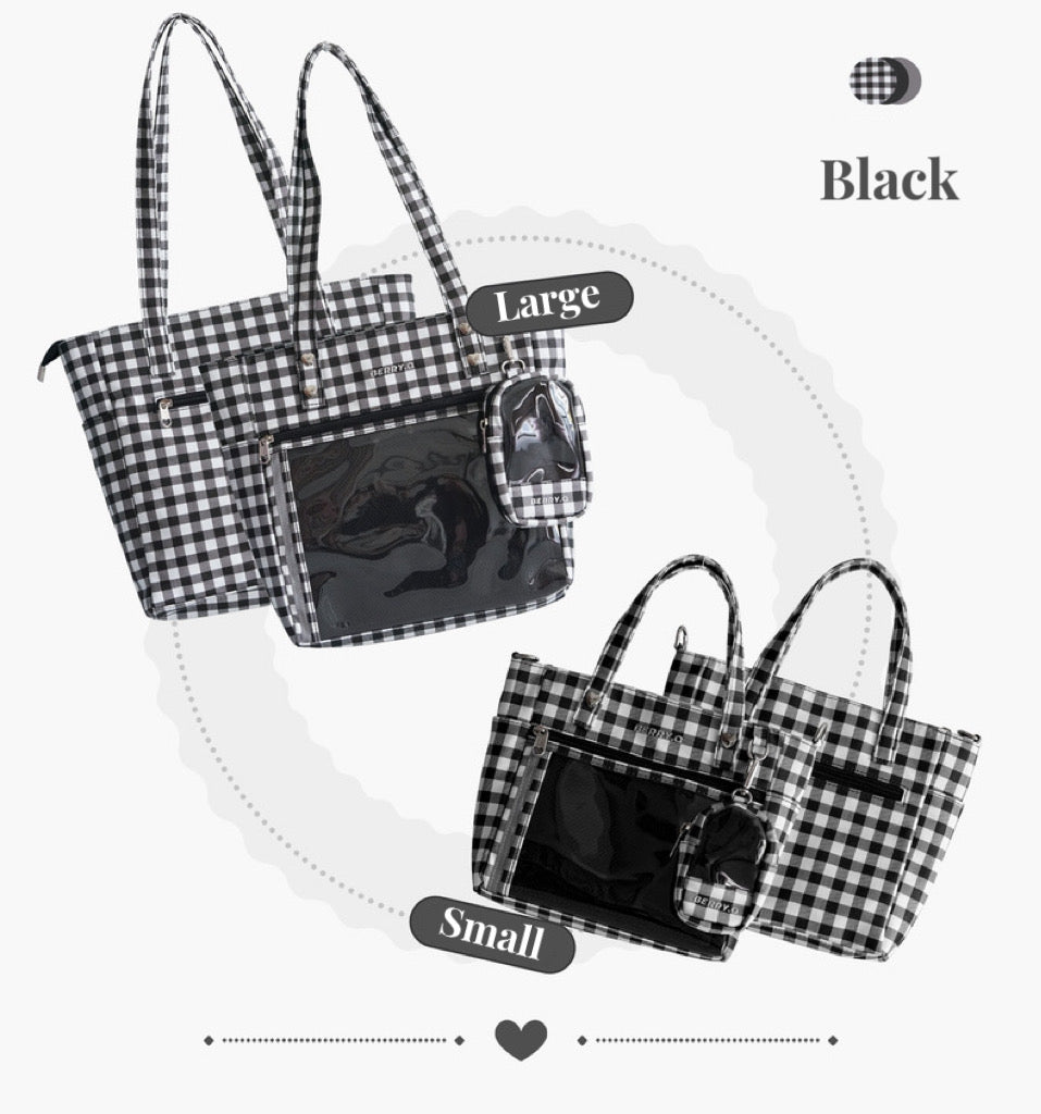 ♡ Borsa tote scozzese ♡