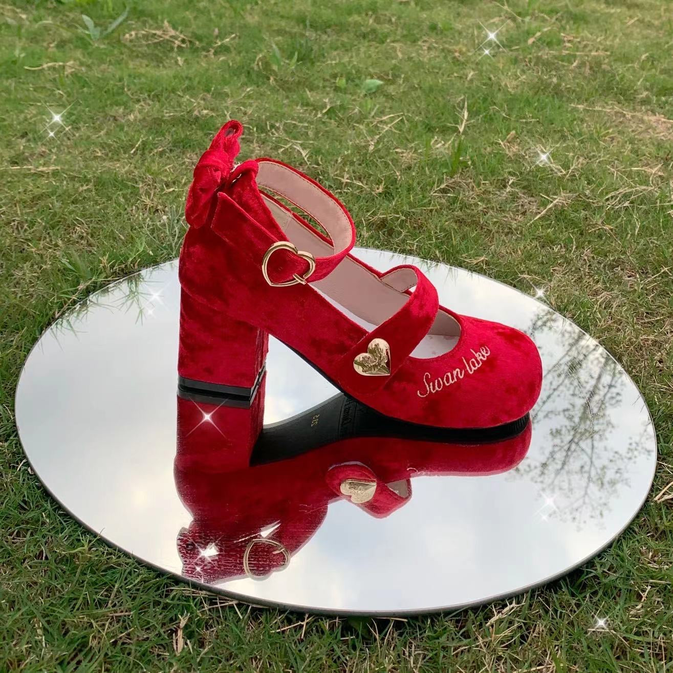 ♡ Baby Ballet ♡ - Velvet Dolly High Heels