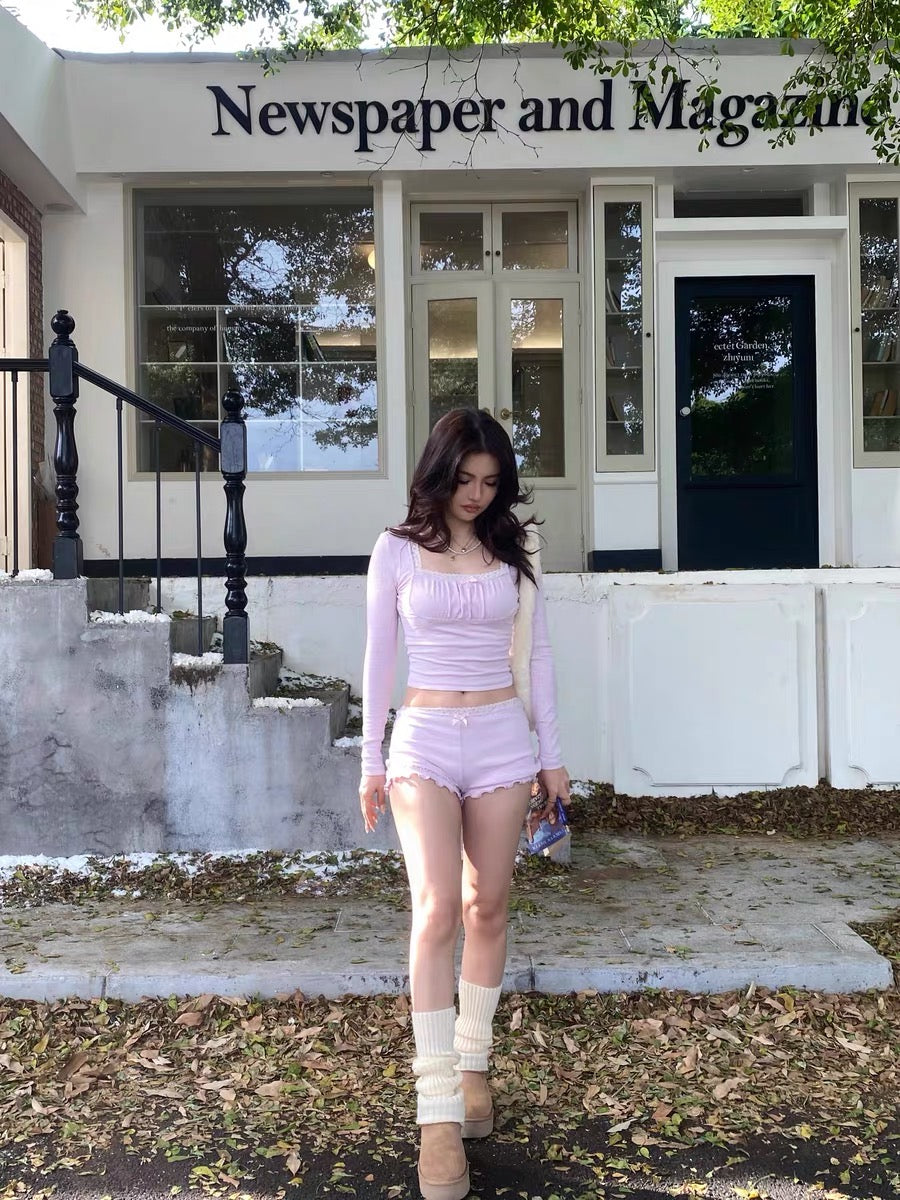 Pink Slim-Fit Suit Set