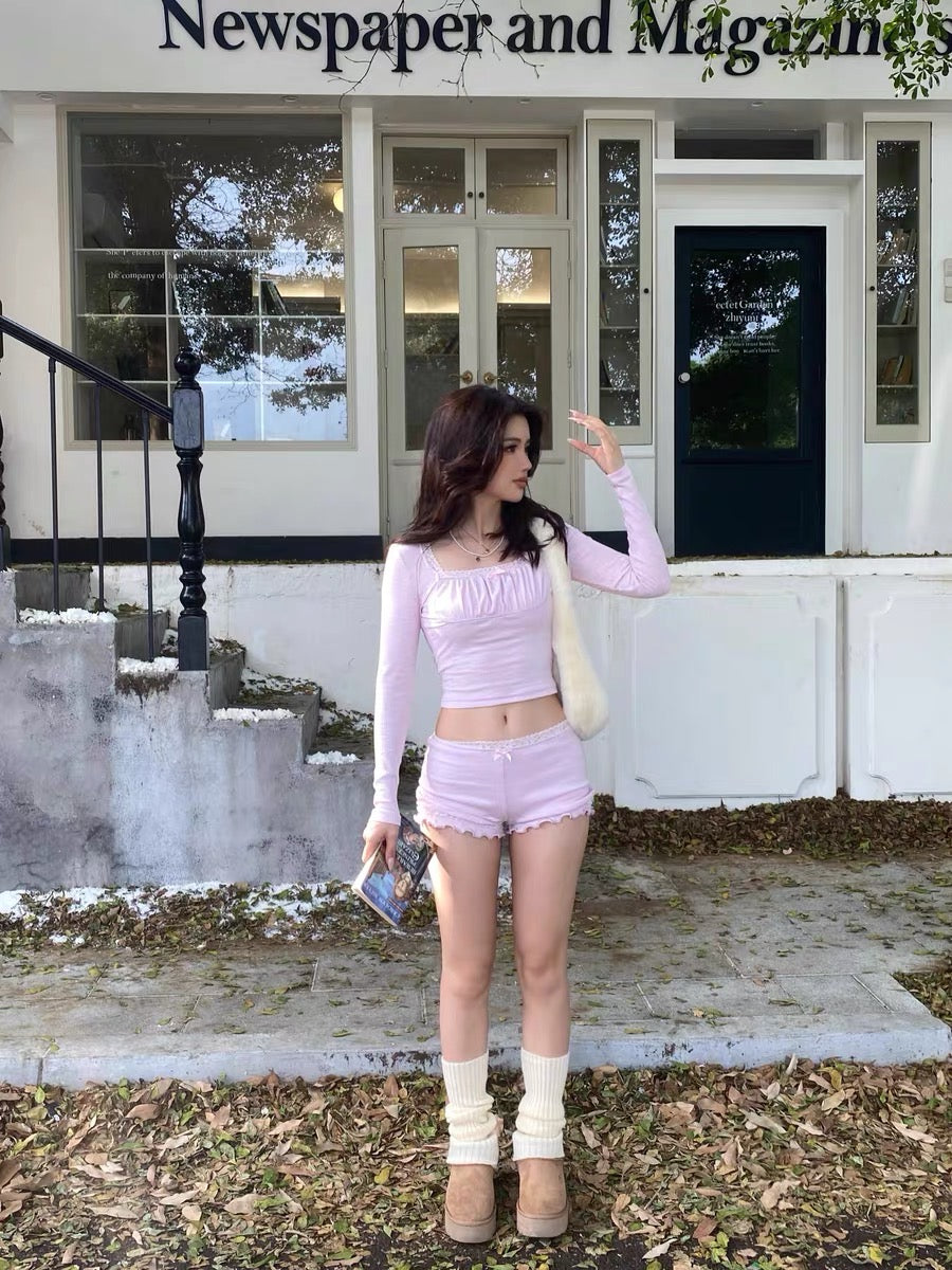 Pink Slim-Fit Suit Set