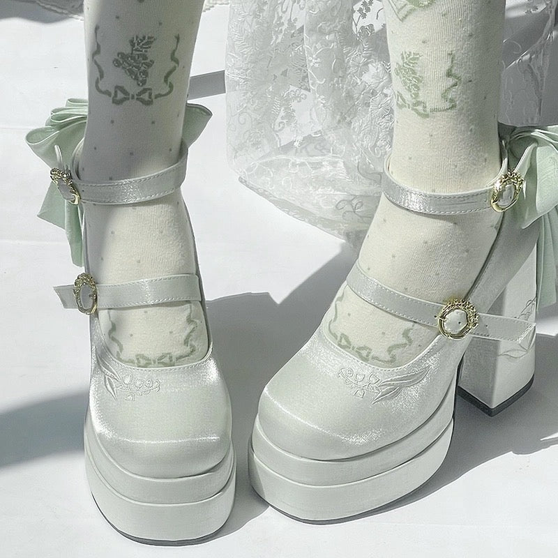 ♡ Fairy Lily ♡ - Satin Mary Janes