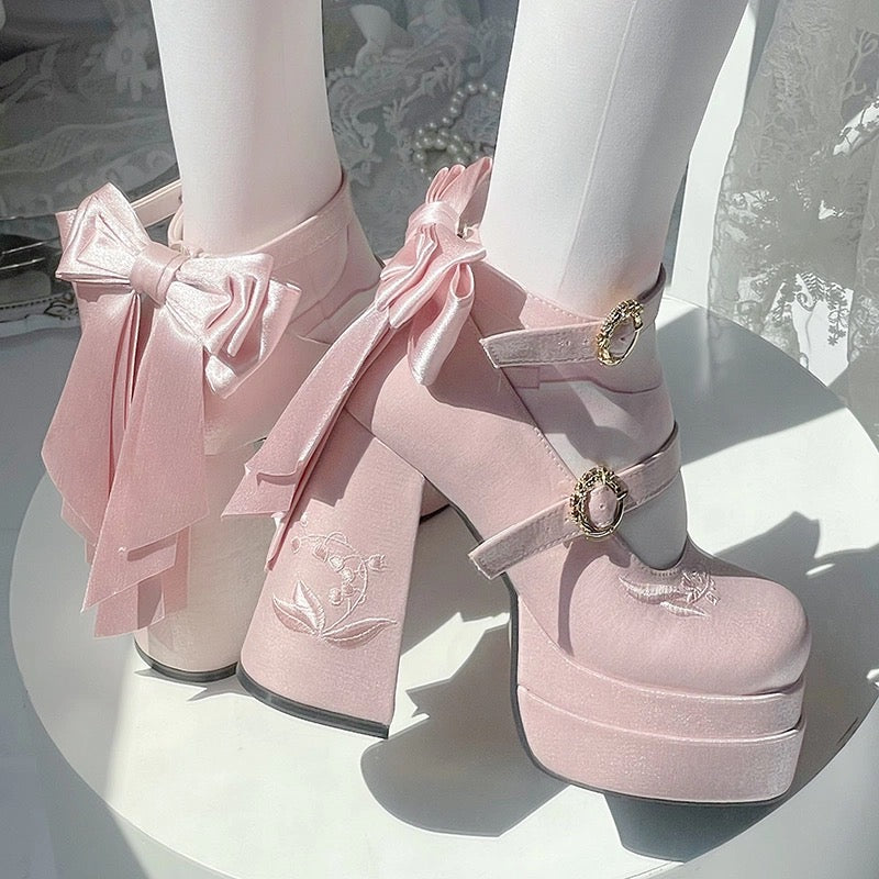 ♡ Fairy Lily ♡ - Satin Mary Janes