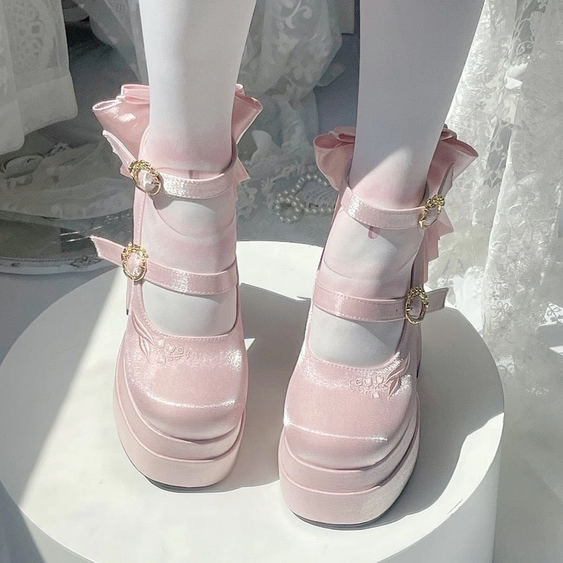 ♡ Fairy Lily ♡ - Satin Mary Janes