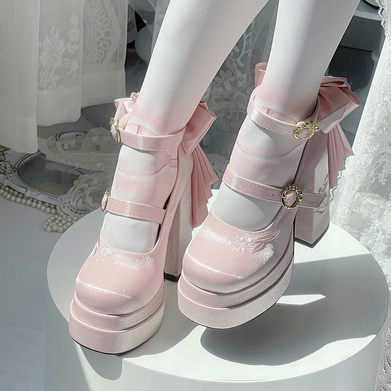 ♡ Fairy Lily ♡ - Satin Mary Janes