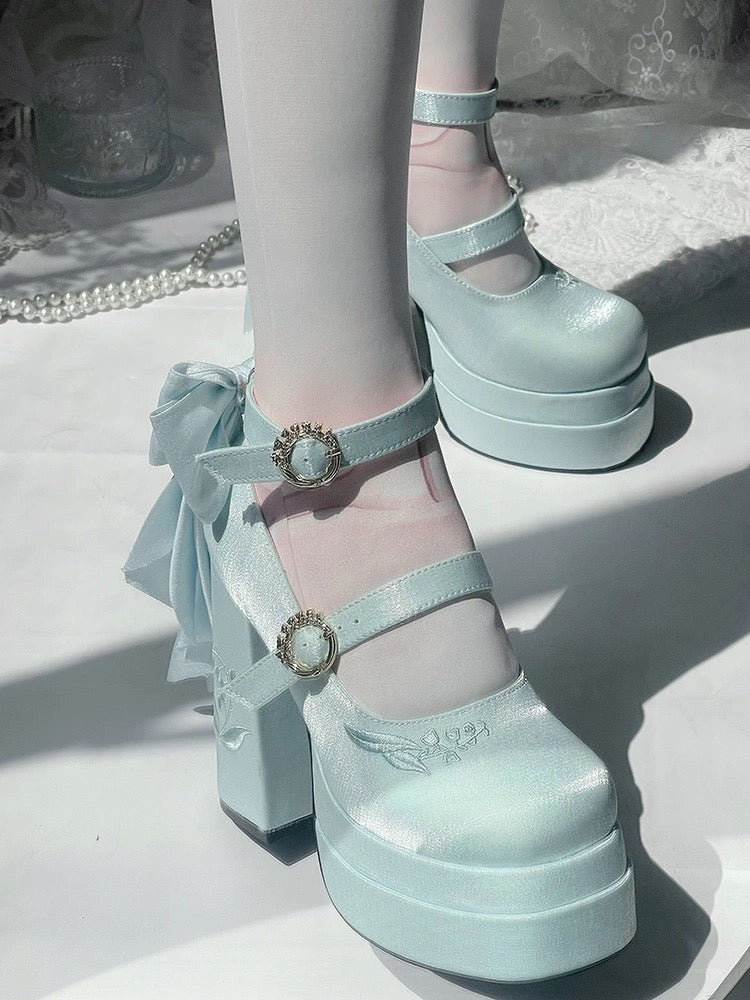 ♡ Fairy Lily ♡ - Satin Mary Janes
