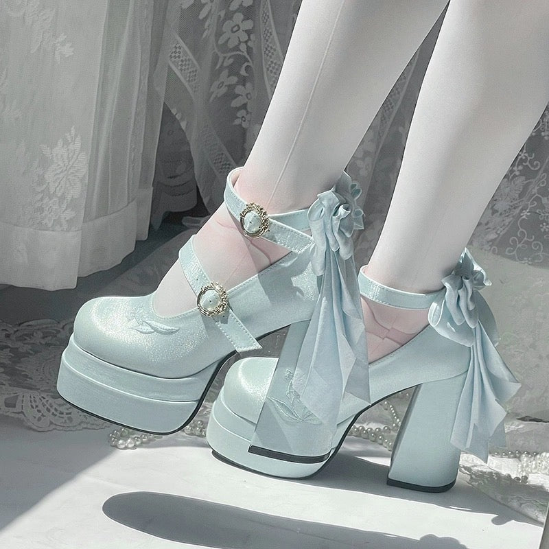 ♡ Fairy Lily ♡ - Satin Mary Janes