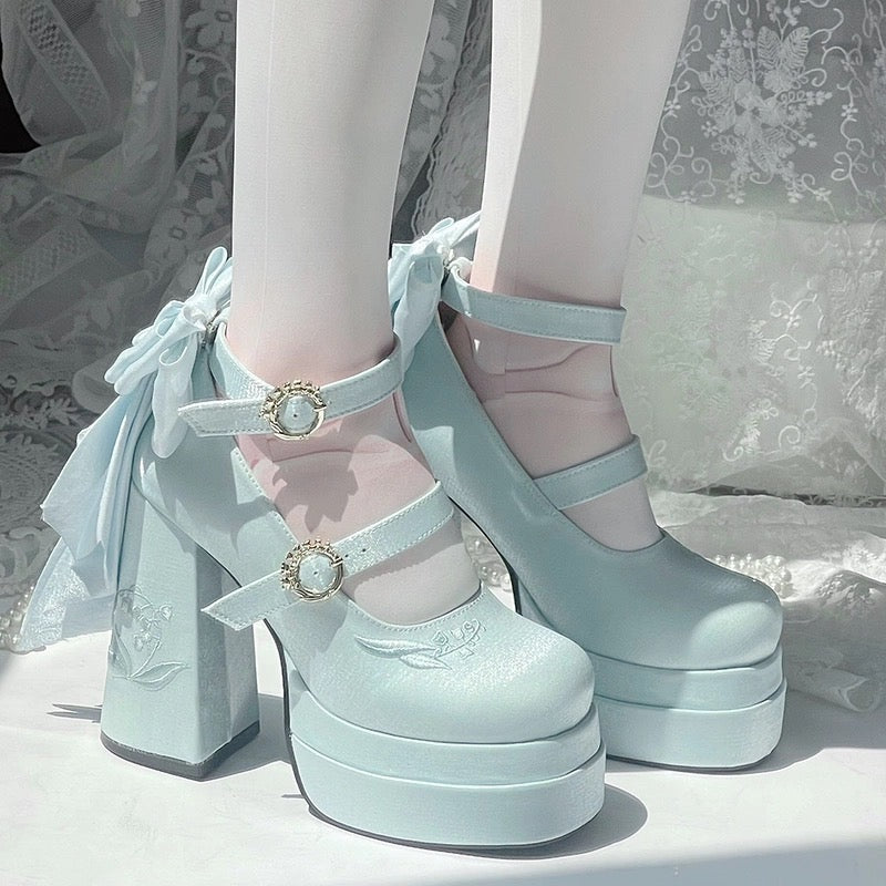 ♡ Fairy Lily ♡ - Satin Mary Janes