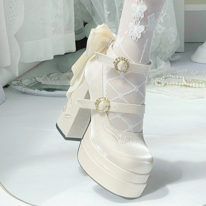 ♡ Fairy Lily ♡ - Satin Mary Janes