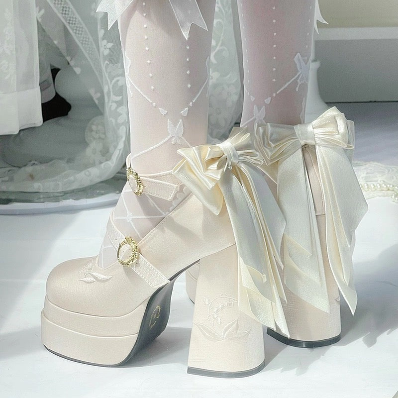 ♡ Fairy Lily ♡ - Satin Mary Janes