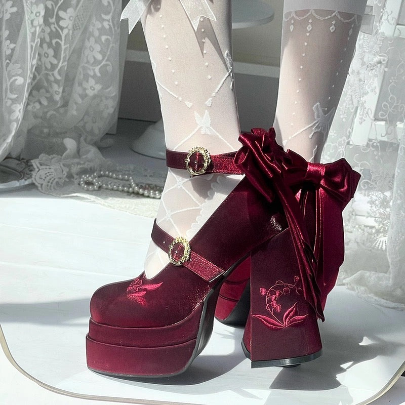 ♡ Fairy Lily ♡ - Satin Mary Janes