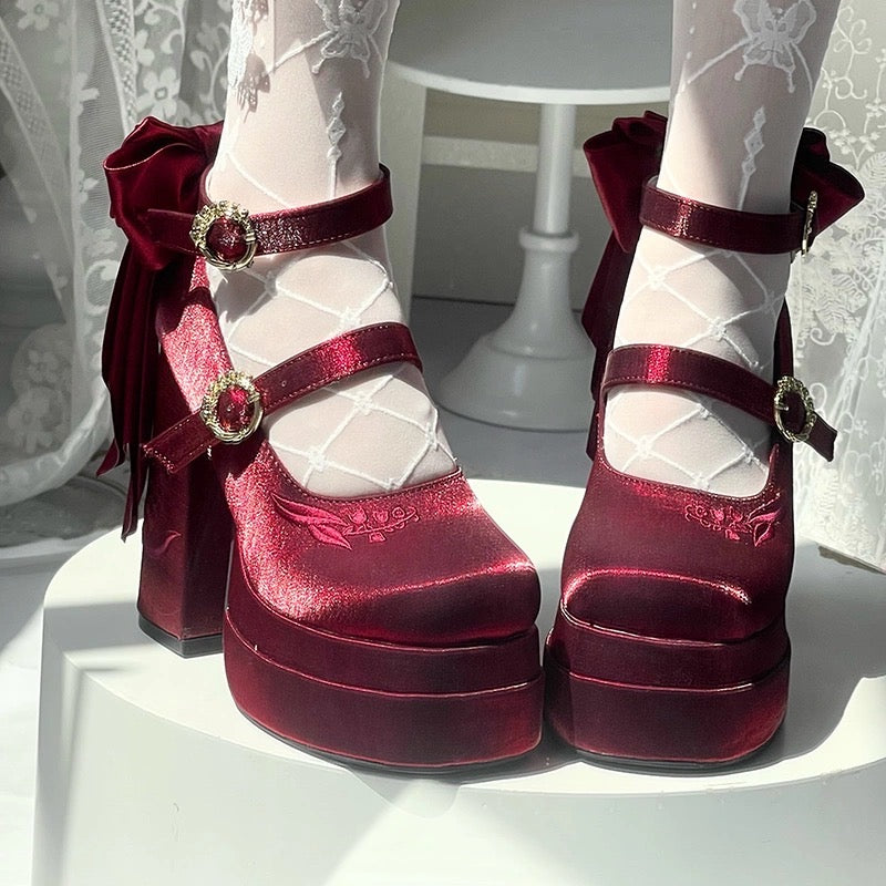♡ Fairy Lily ♡ - Satin Mary Janes