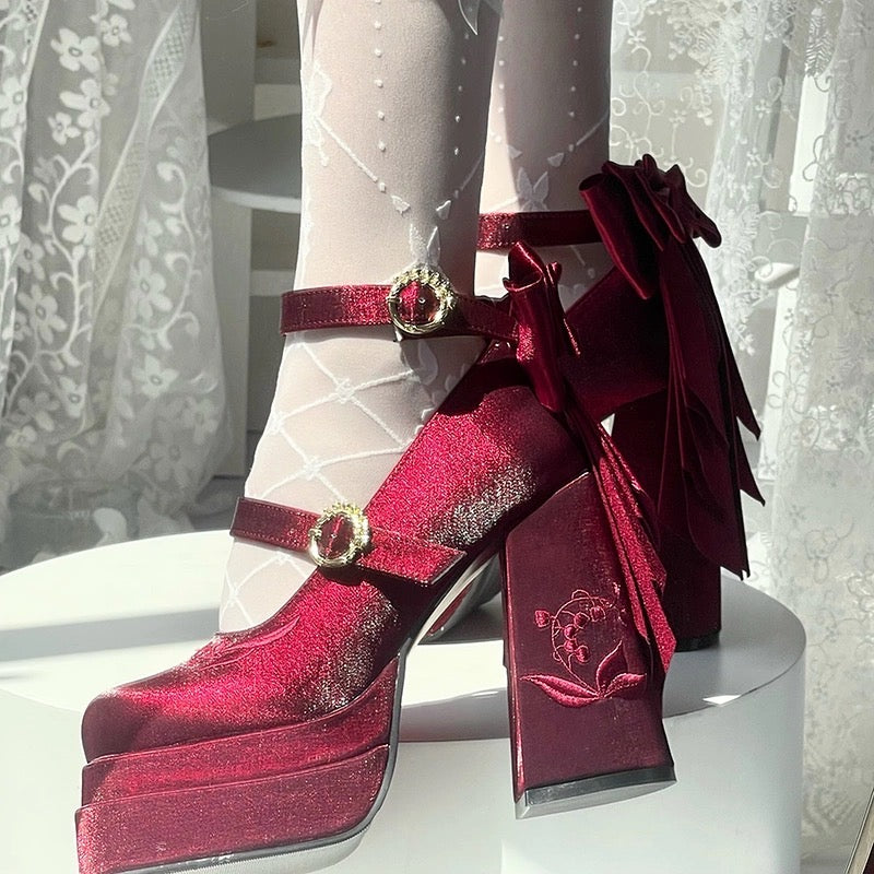 ♡ Fairy Lily ♡ - Satin Mary Janes