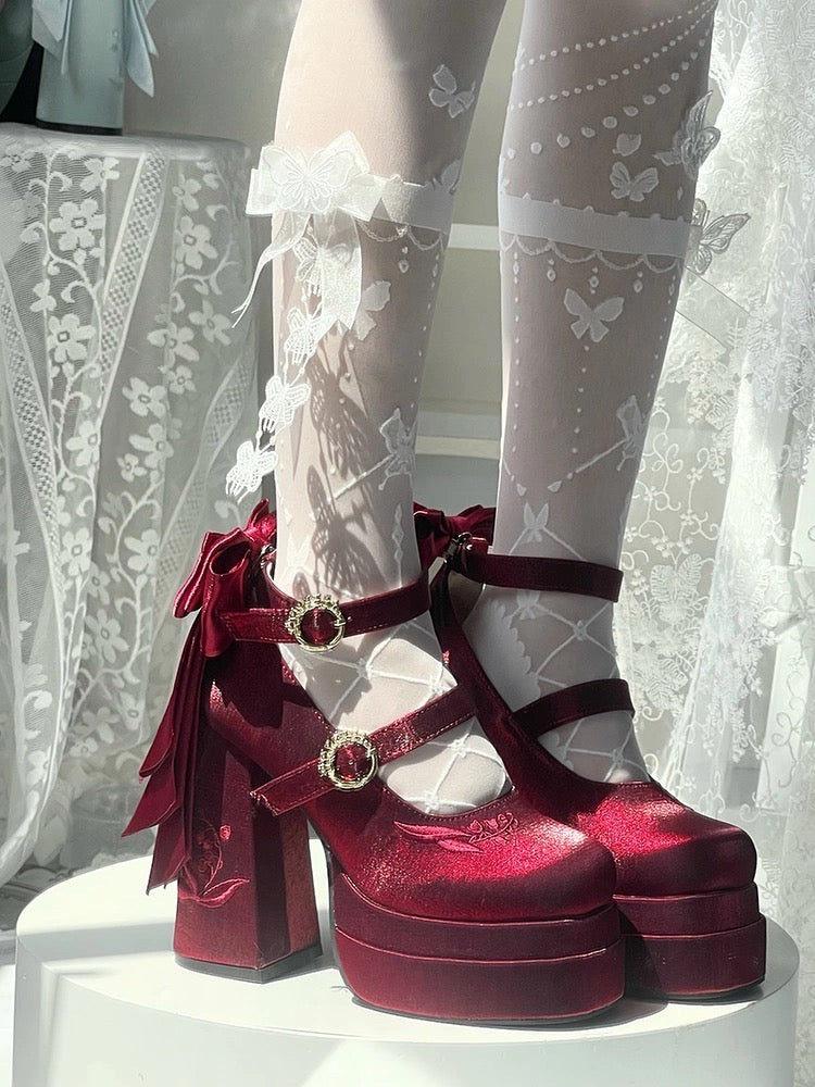 ♡ Fairy Lily ♡ - Satin Mary Janes