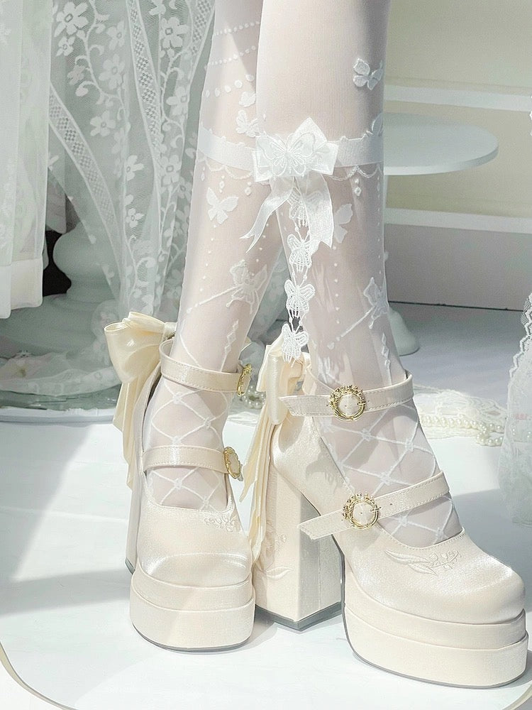 ♡ Fairy Lily ♡ - Satin Mary Janes