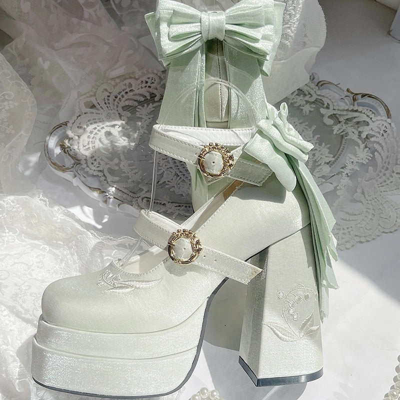 ♡ Fairy Lily ♡ - Satin Mary Janes