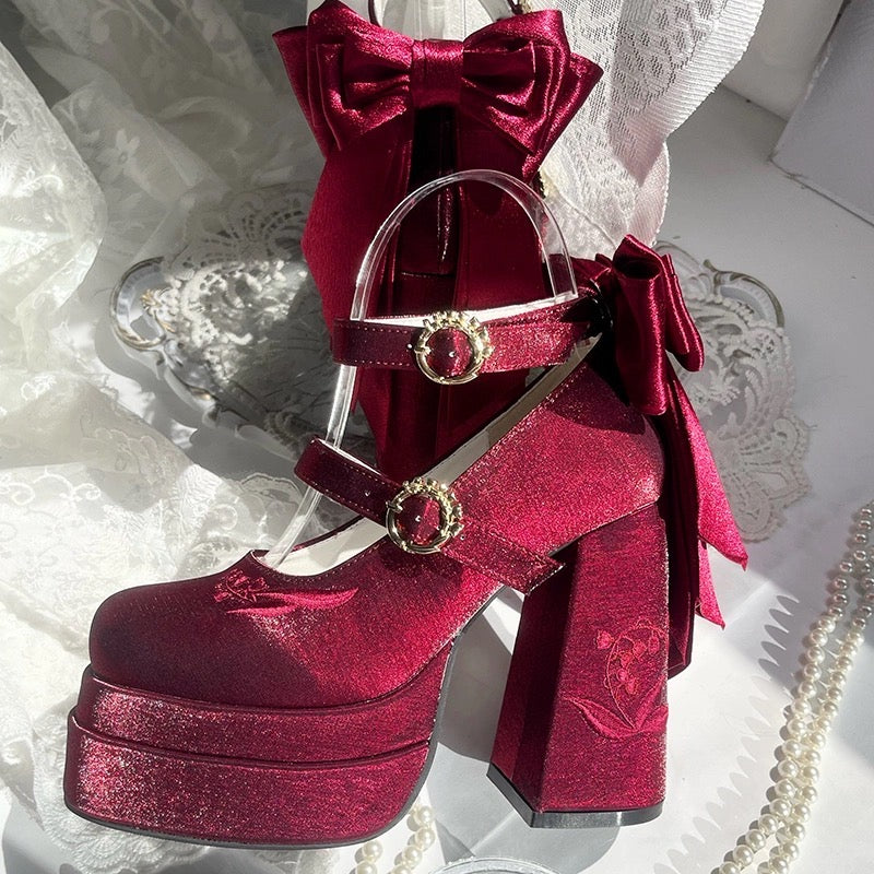 ♡ Fairy Lily ♡ - Satin Mary Janes