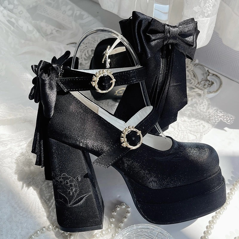 ♡ Fairy Lily ♡ - Satin Mary Janes