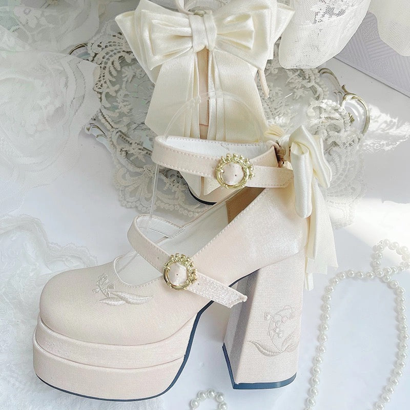 ♡ Fairy Lily ♡ - Satin Mary Janes