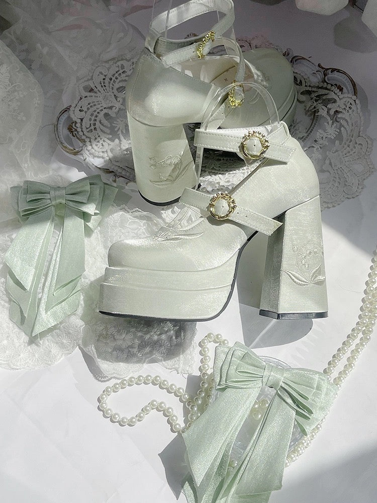 ♡ Fairy Lily ♡ - Satin Mary Janes