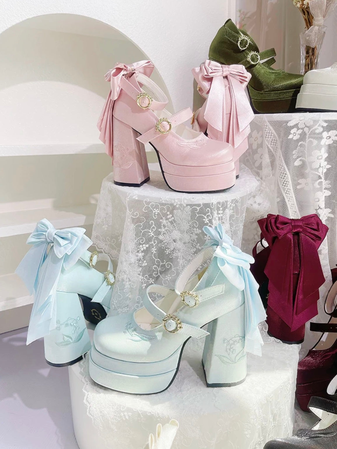 ♡ Fairy Lily ♡ - Satin Mary Janes