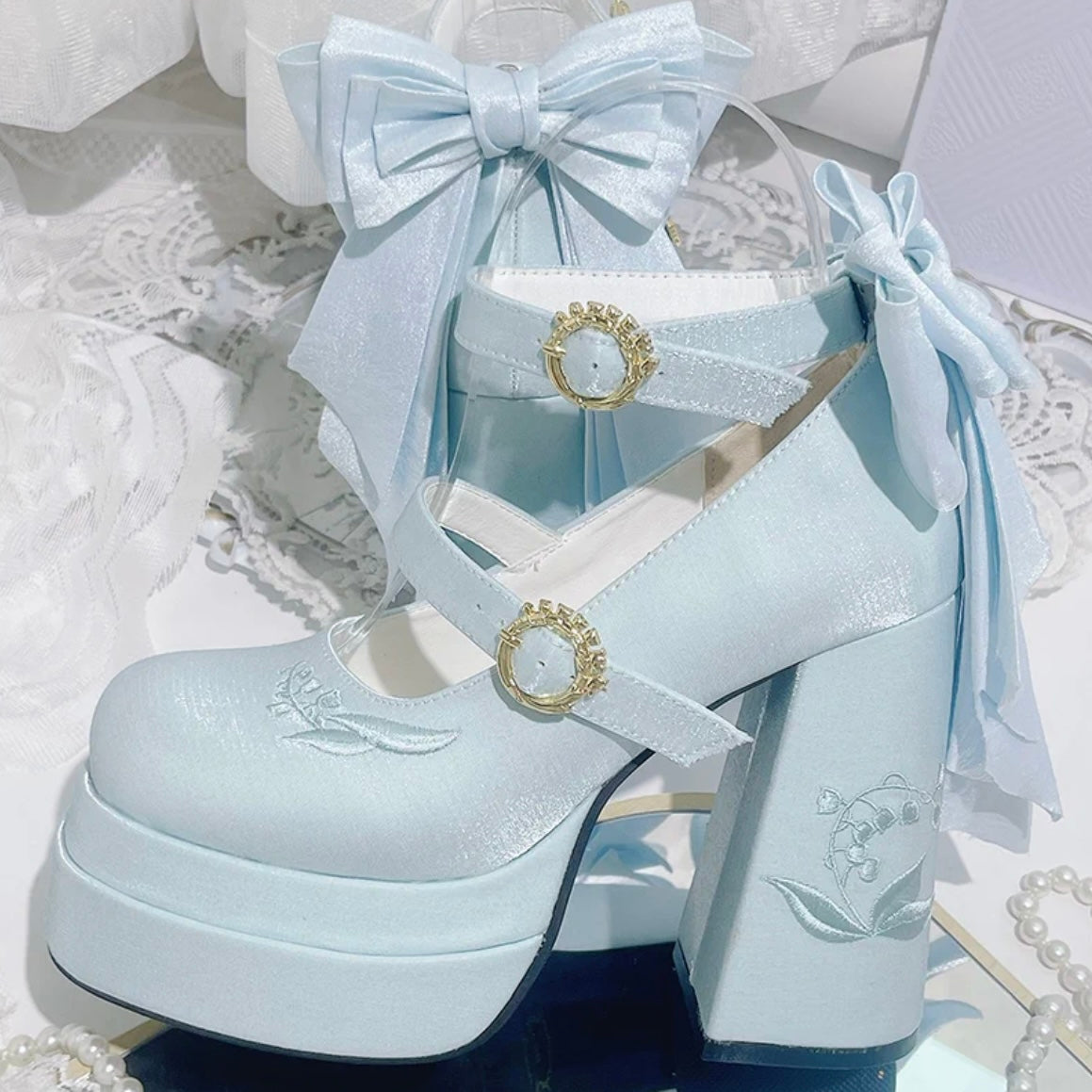 ♡ Fairy Lily ♡ - Satin Mary Janes