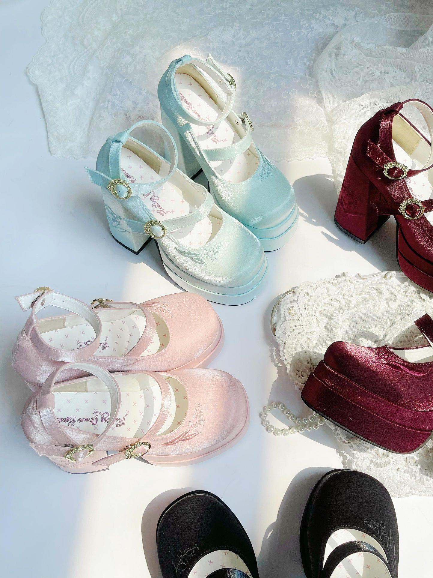 ♡ Fairy Lily ♡ - Satin Mary Janes