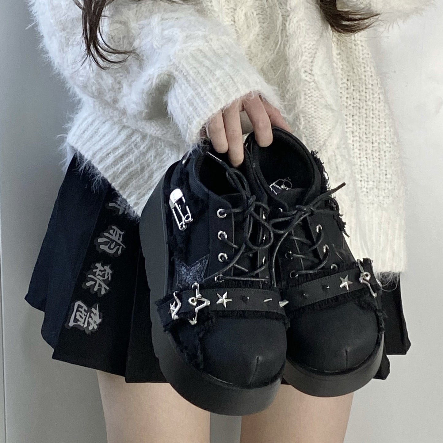 ♡ Star Mark ♡ — туфли на платформе из парусины