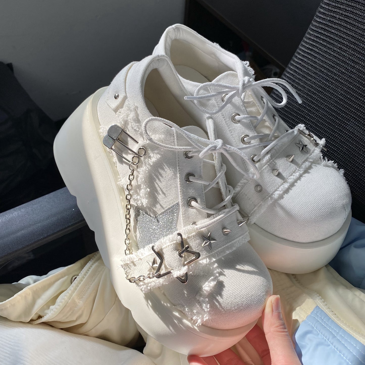 ♡ Star Mark ♡ — туфли на платформе из парусины