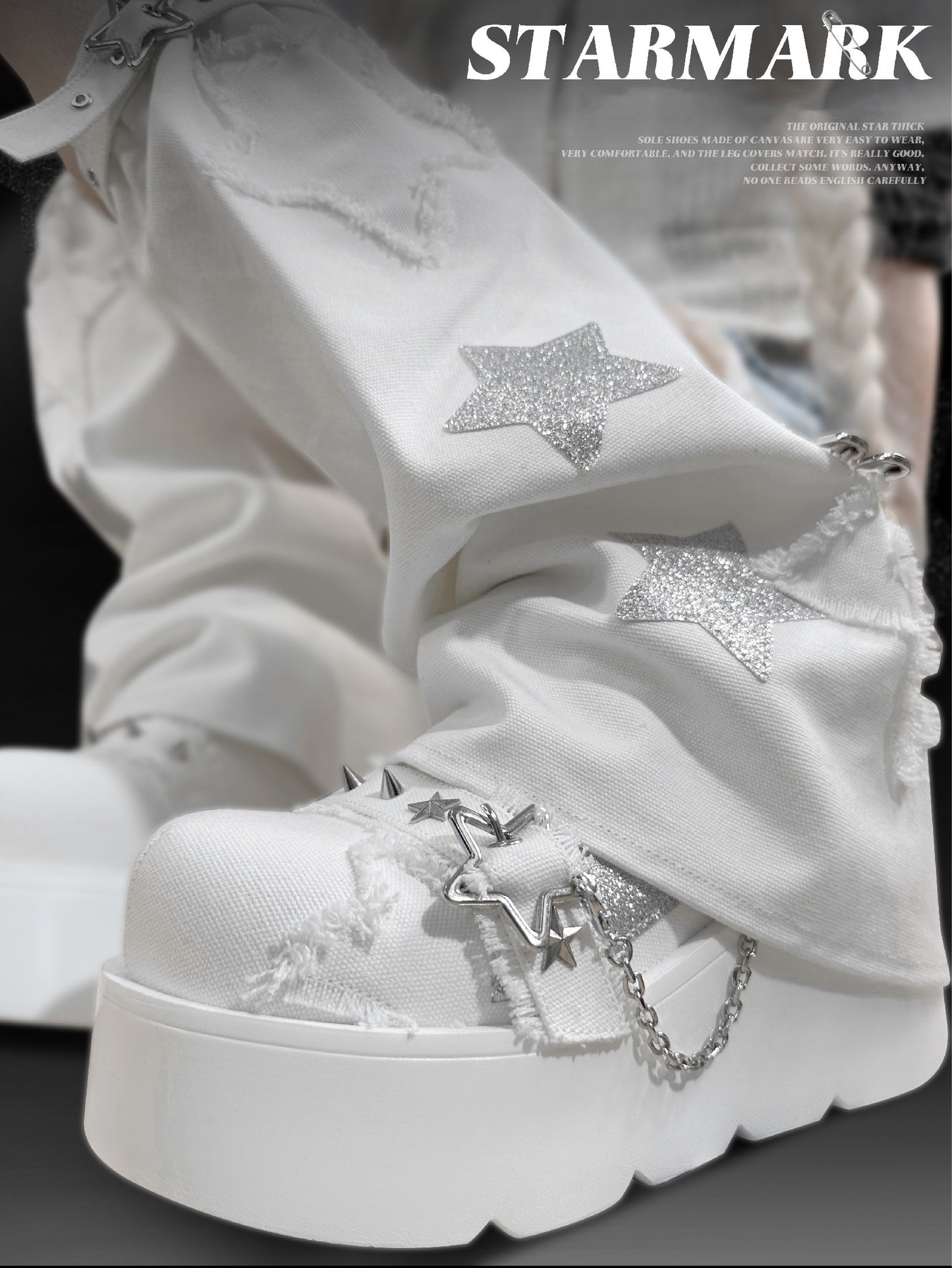 ♡ Star Mark ♡ — туфли на платформе из парусины