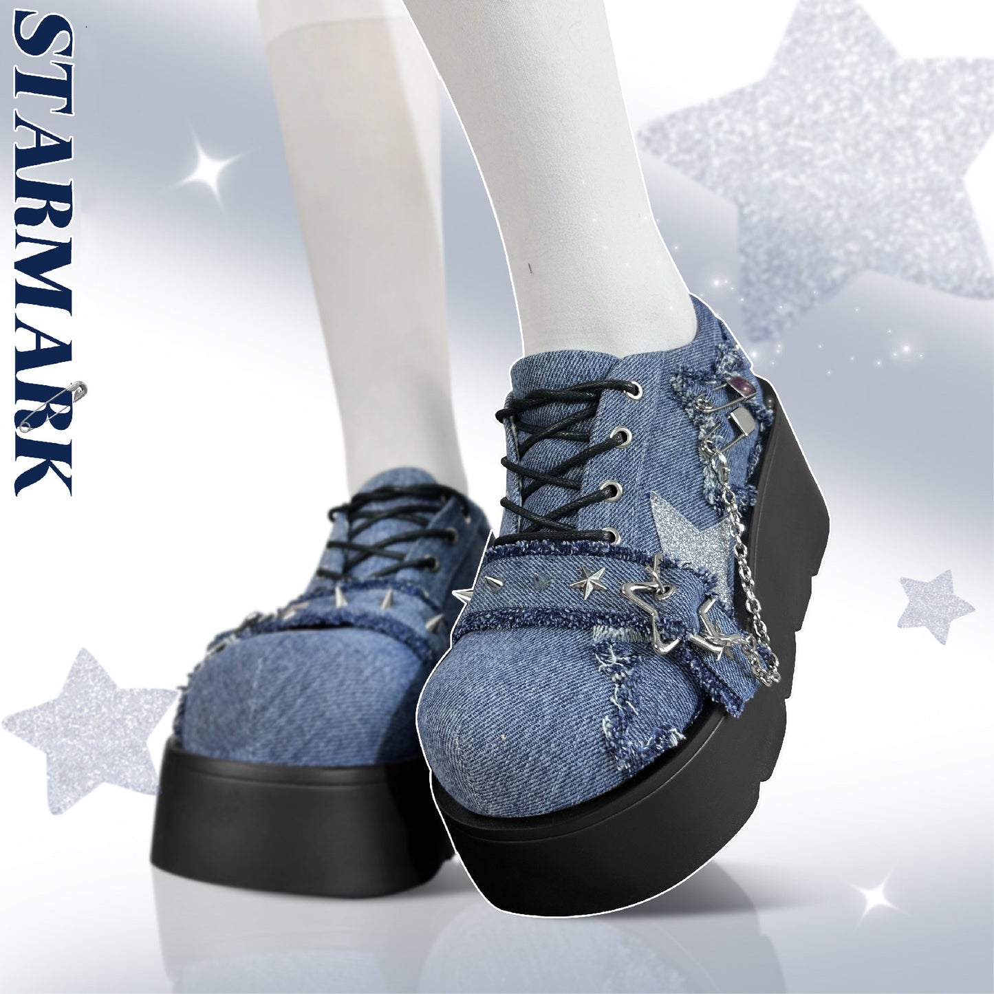 ♡ Star Mark ♡ — туфли на платформе из парусины