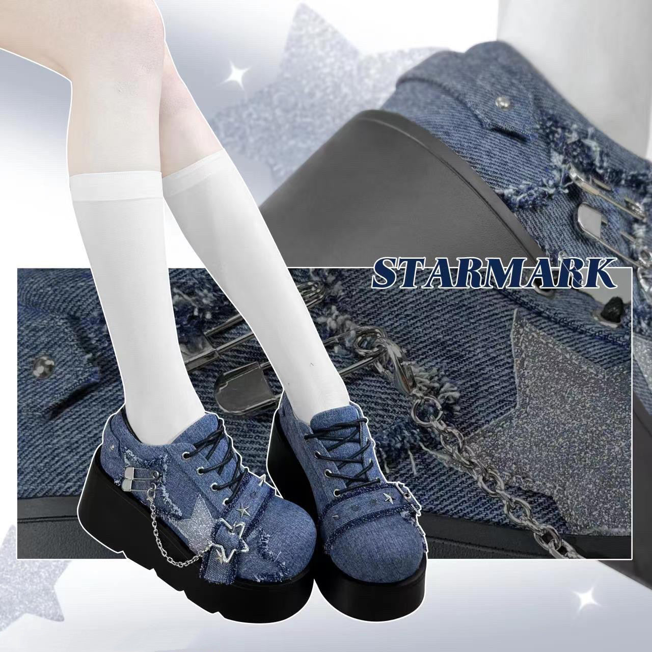 ♡ Star Mark ♡ — туфли на платформе из парусины