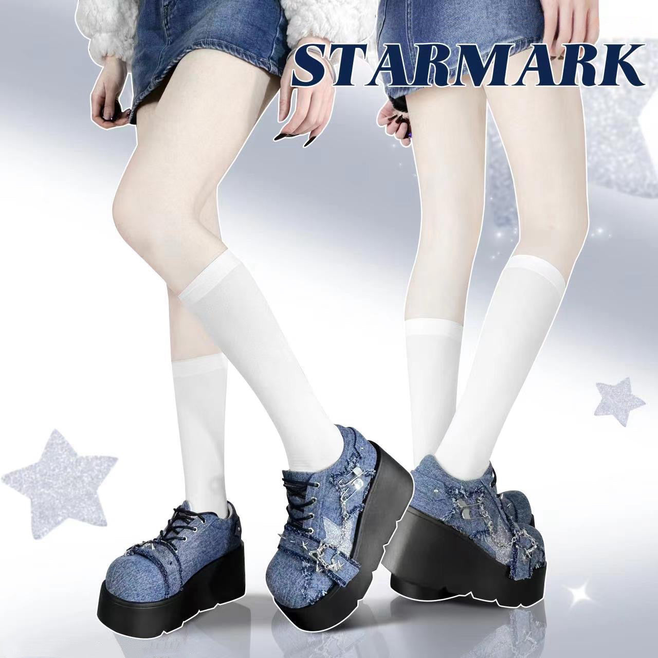 ♡ Star Mark ♡ — туфли на платформе из парусины