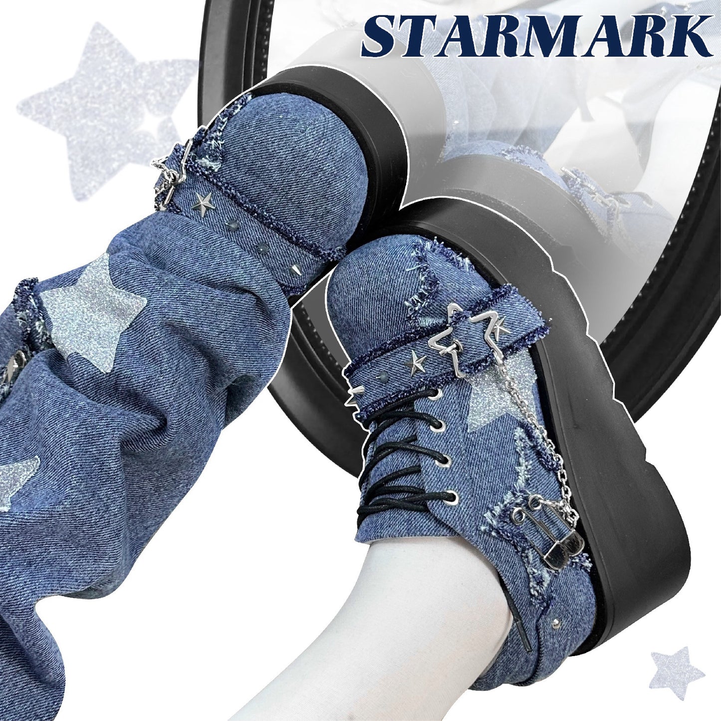 ♡ Star Mark ♡ — туфли на платформе из парусины