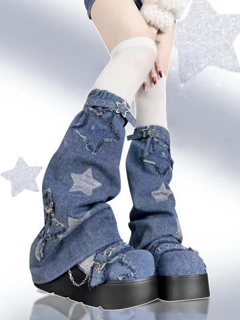 ♡ Star Mark ♡ — туфли на платформе из парусины