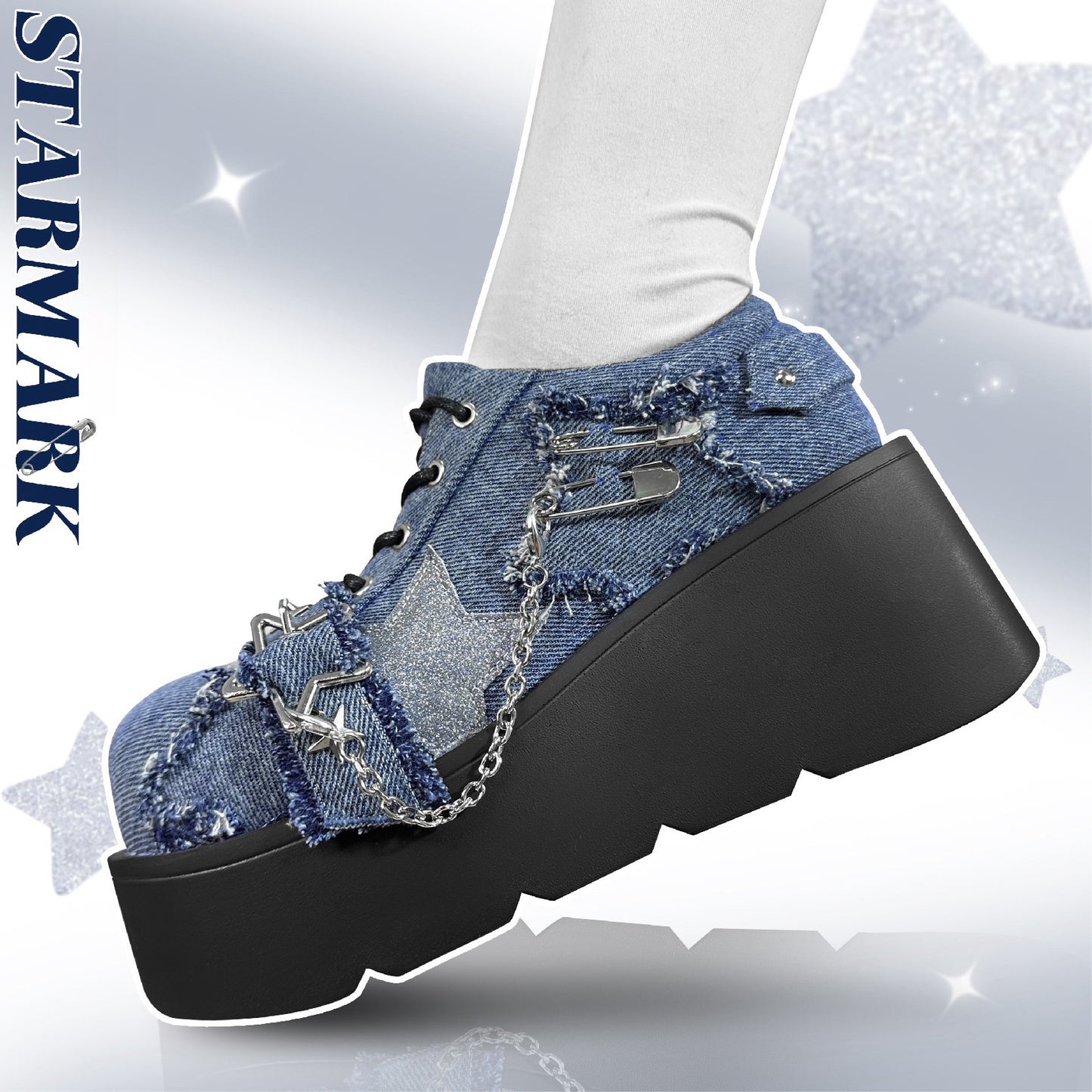 ♡ Star Mark ♡ — туфли на платформе из парусины