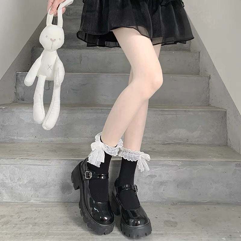 ♡ Lace Trim Socks ♡