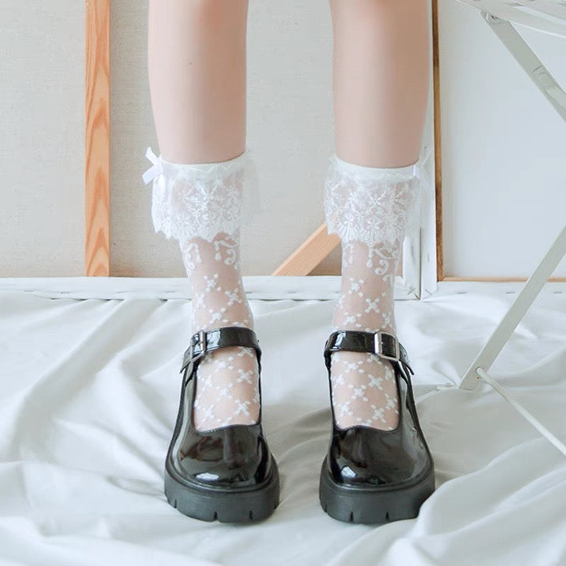 โก Sheer Crystal Socks โก