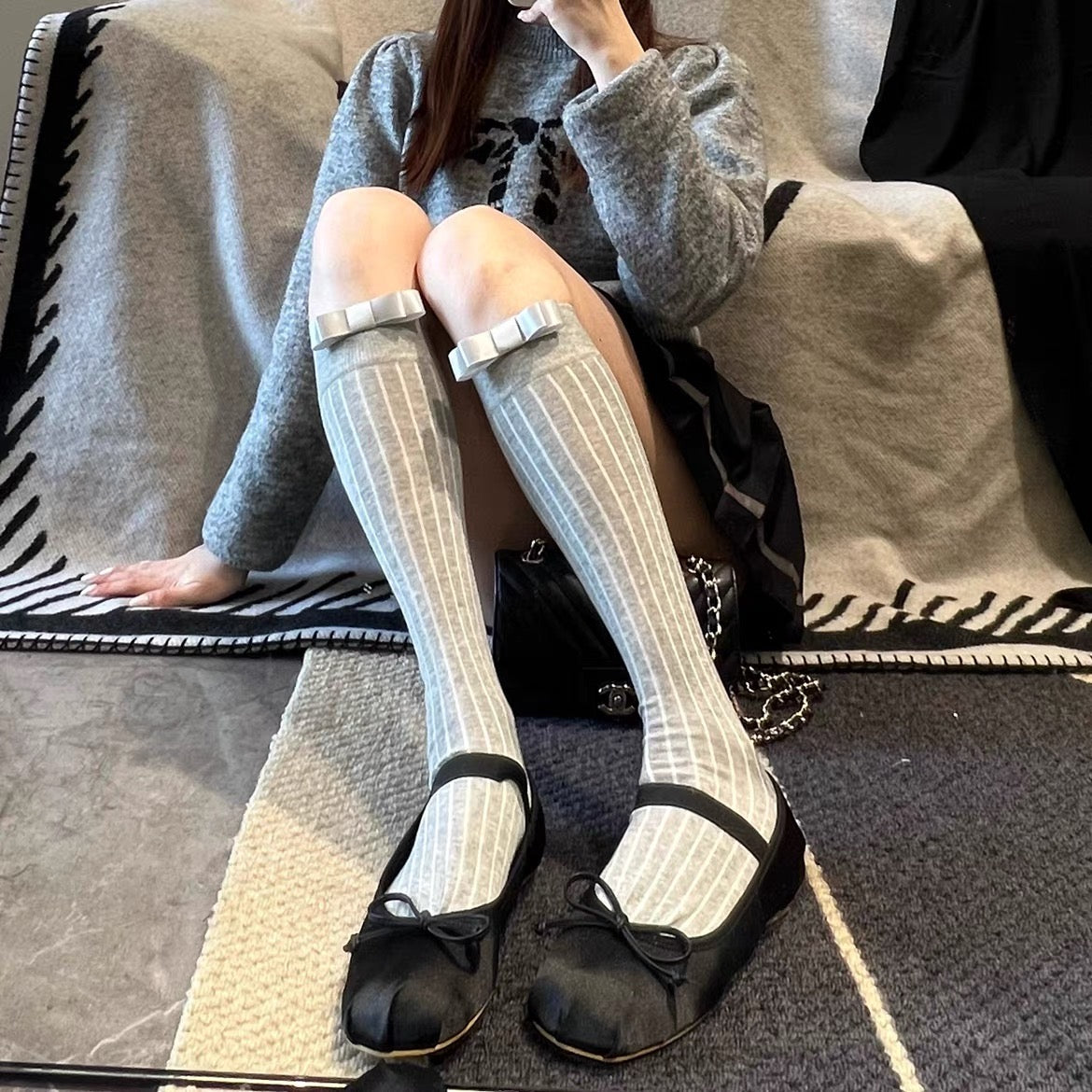 ♡ Bow Academia Socks ♡