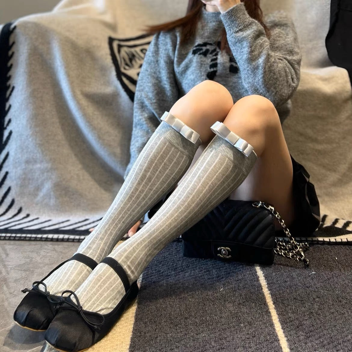 ♡ Bow Academia Socks ♡