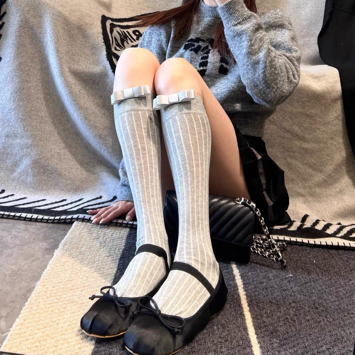 ♡ Bow Academia Socks ♡