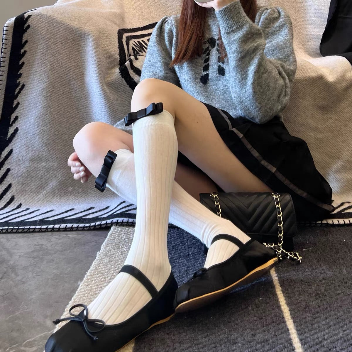 ♡ Bow Academia Socks ♡