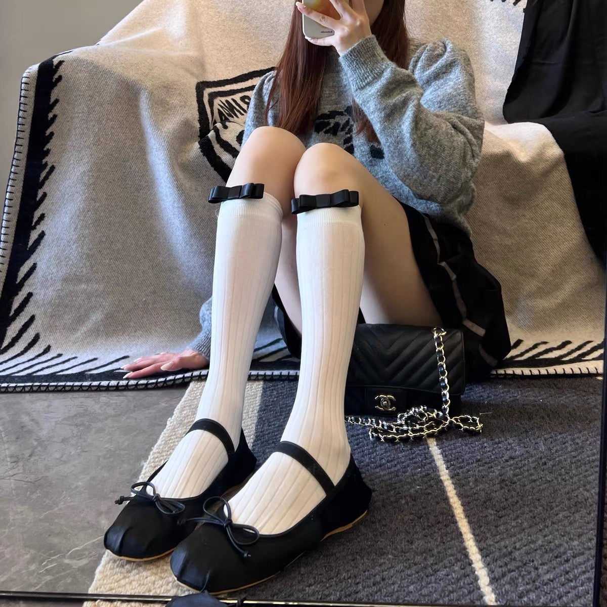 ♡ Bow Academia Socks ♡