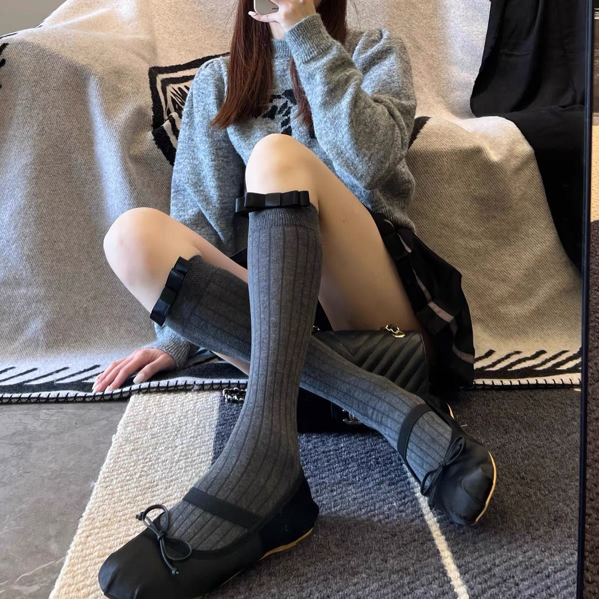 ♡ Bow Academia Socks ♡
