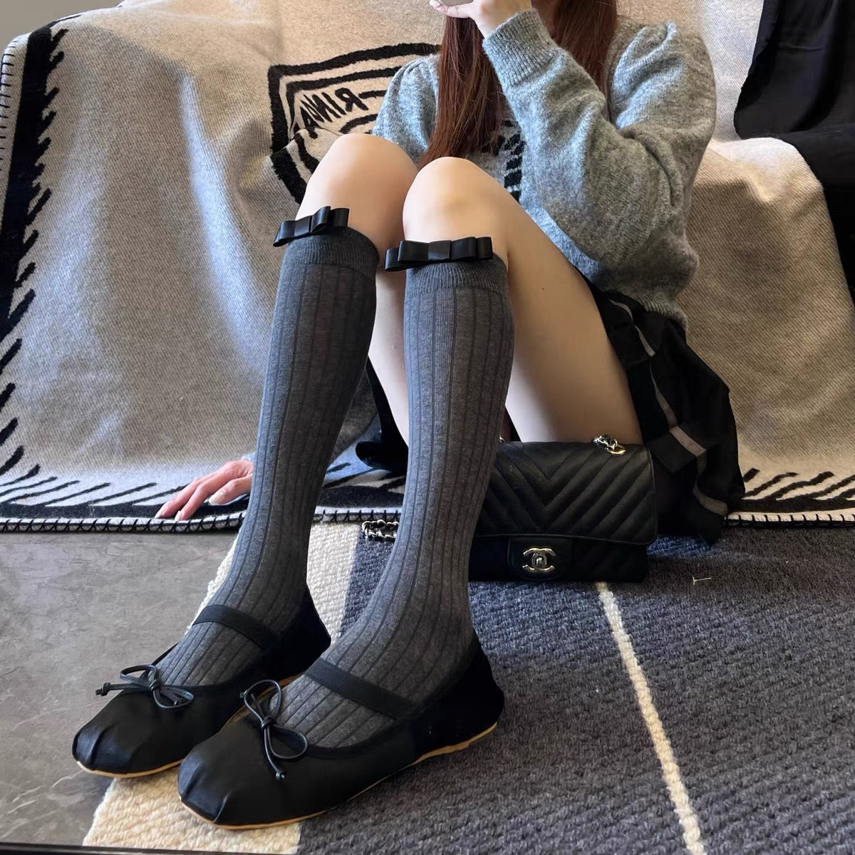 ♡ Bow Academia Socks ♡